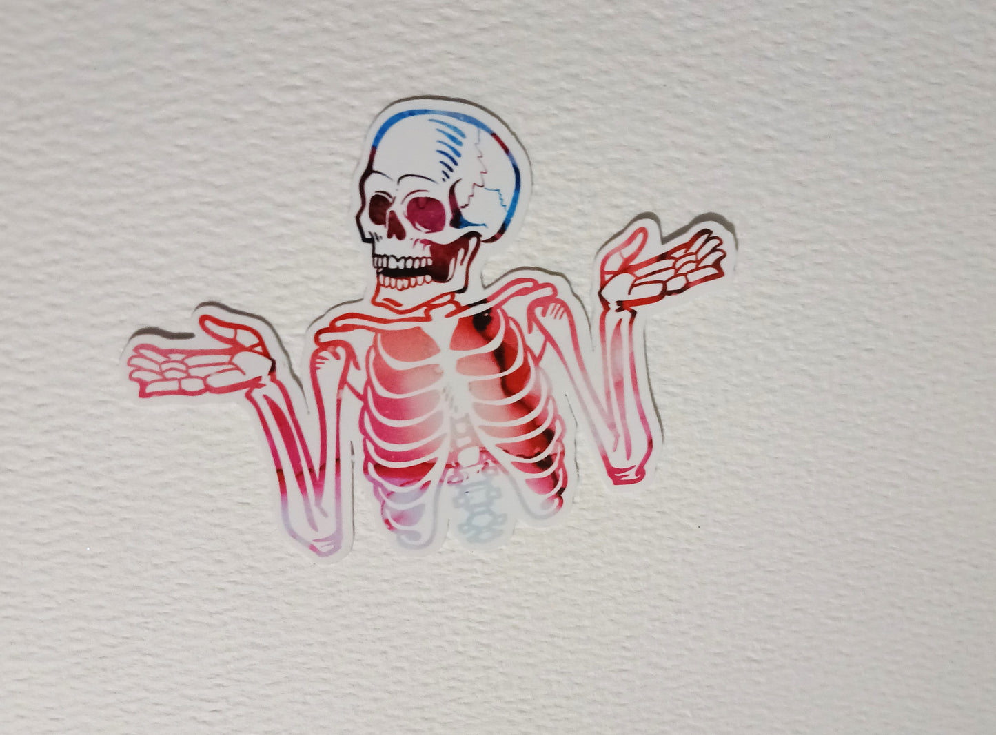 Shrug Skeleton Sticker