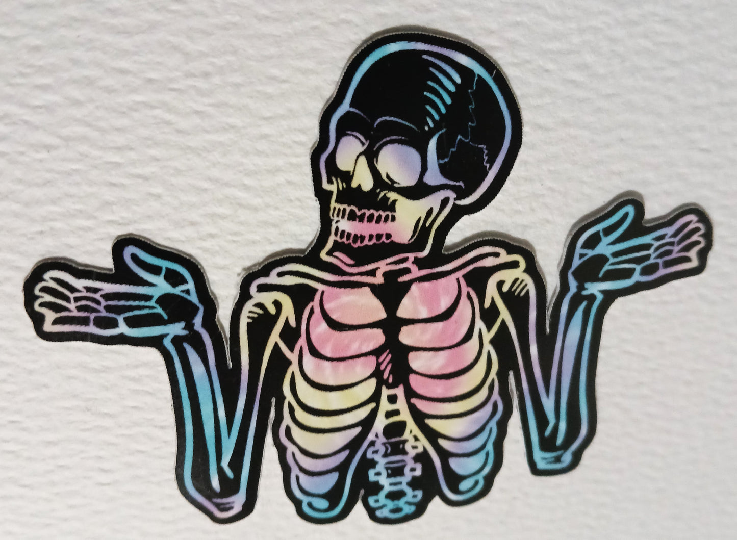 Shrug Skeleton Sticker
