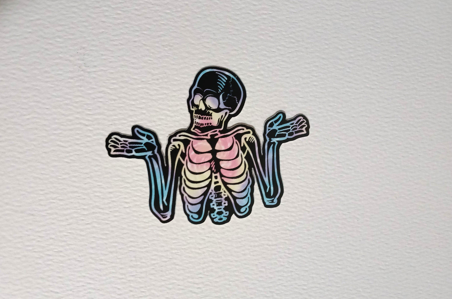 Shrug Skeleton Sticker