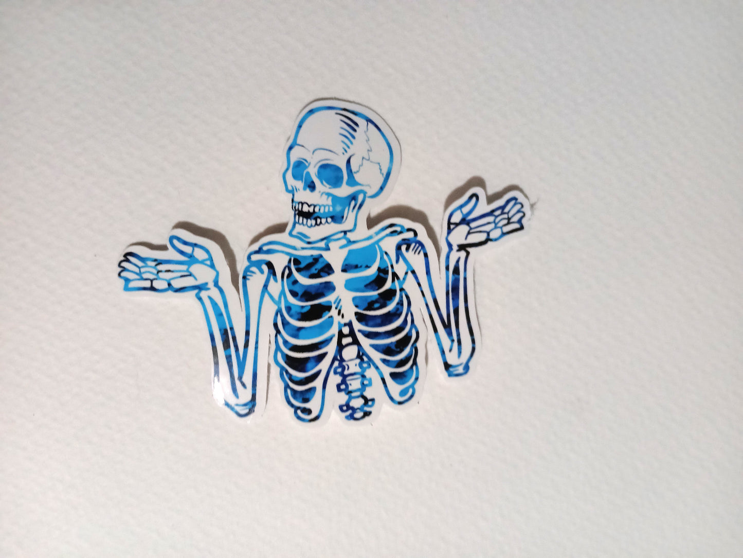 Shrug Skeleton Sticker