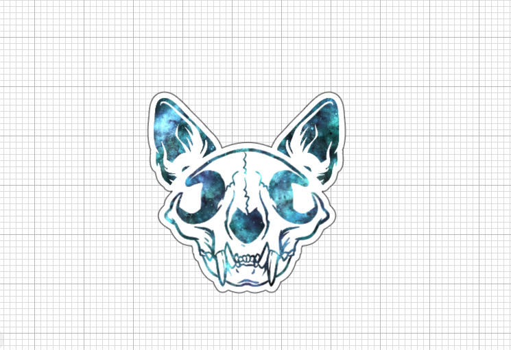 Cat Skulls Stickers