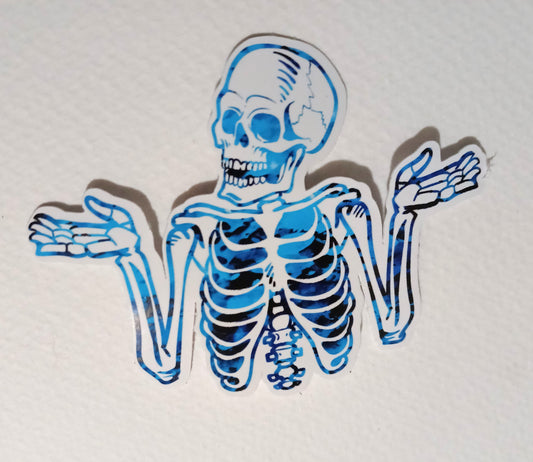 Shrug Skeleton Sticker