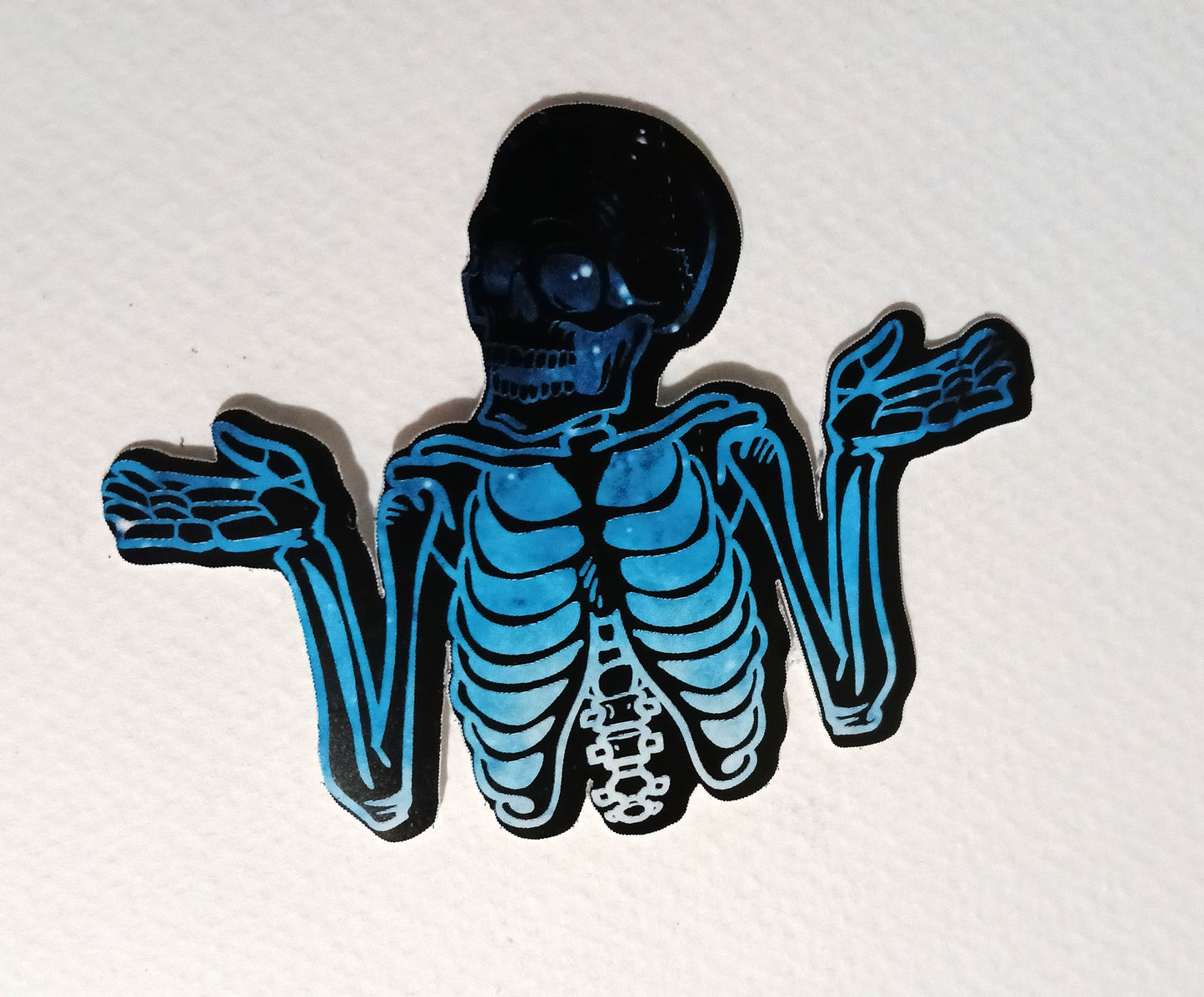 Shrug Skeleton Sticker