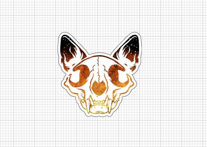 Cat Skulls Stickers