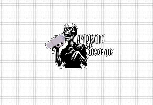 Hydrate or Die-Drate Sticker