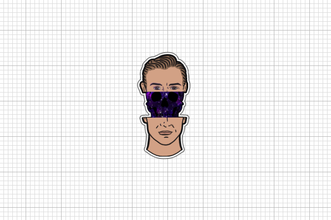 What's In His Head Sticker