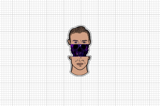 What's In His Head Sticker