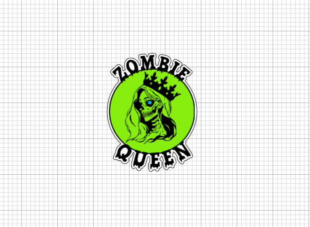 Zombie Queen Sticker